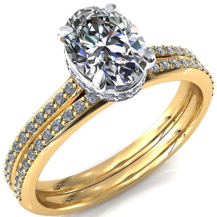Rings Fire Brilliance Kiki Oval Center Stone 4 Prongs Claw Floating Halo 12 Pinpoint Inverted Cathedral Ring Rings Fire Brilliance Kiki Oval Center Stone 4 Prongs Claw Floating Halo 12 Pinpoint Inverted Cathedral Ring