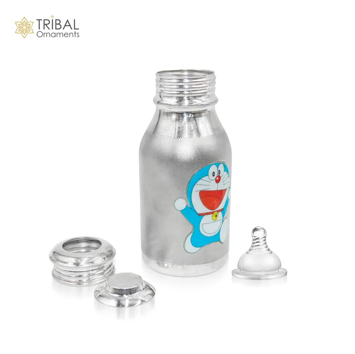 Rings TRIBAL ORNAMENTS 925 Sterling silver doraemon cartoon design baby feeder milk bottle baby water bottle best kids gifting article sv308 Rings TRIBAL ORNAMENTS 925 Sterling silver doraemon cartoon design baby feeder milk bottle baby water bottle best kids gifting article sv308