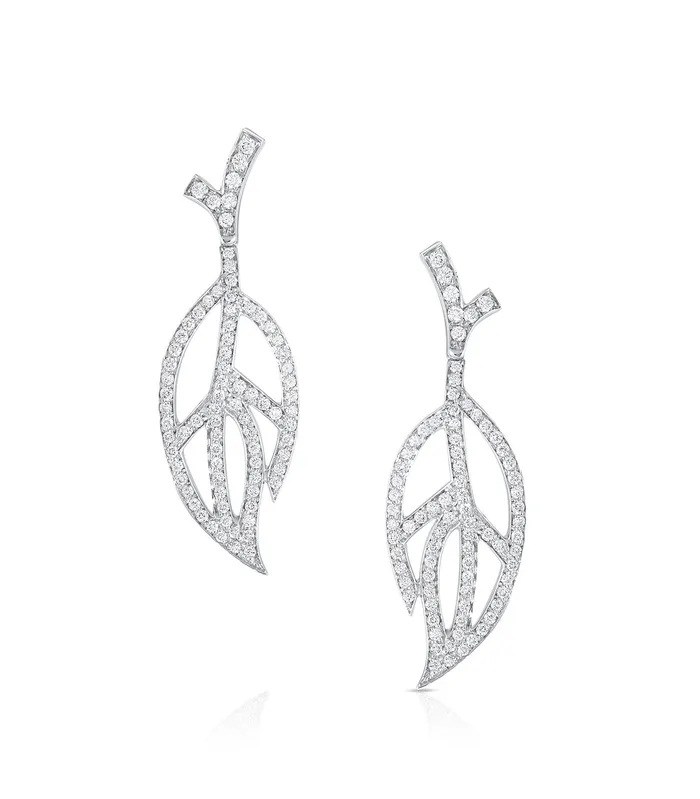 18KT White Gold Luca Carati Contemporary Diamond Earrings CJ Charles Jewelers Earrings 18KT White Gold Luca Carati Contemporary Diamond Earrings CJ Charles Jewelers Earrings
