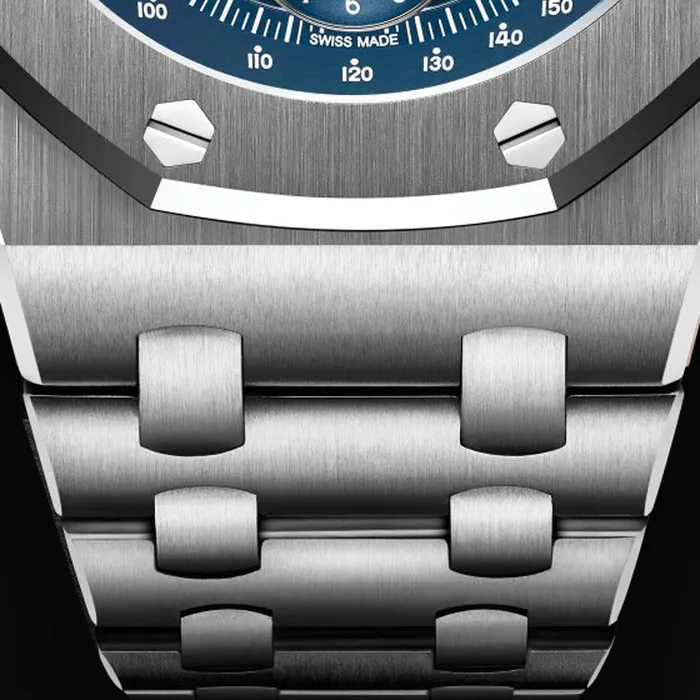 Bracelets Audemars Piguet Audemars Piguet Royal Oak Offshore Selfwinding Chronograph 42mm Mens Watch Ref 26237STOO1000ST01 Blue Dial Stainless Steel Bracelet