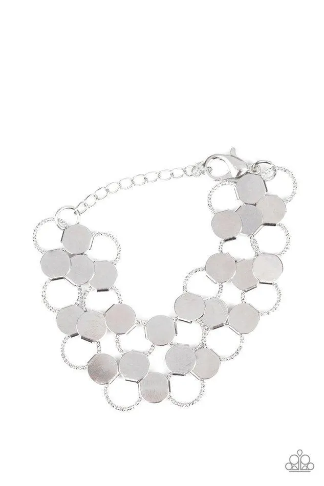Bracelets Paparazzi Jewelry Paparazzi Bracelet Cast a Wider Net Silver Bracelets Paparazzi Jewelry Paparazzi Bracelet Cast a Wider Net Silver