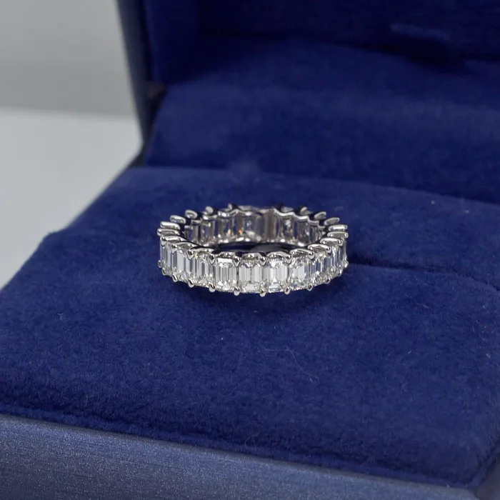 Diamond Source NYC Rings 14k White gold Eternity Band features 700ct RNeter Diamond Source NYC Rings 14k White gold Eternity Band features 700ct RNeter
