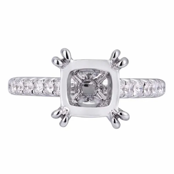 Diamond Source NYC Rings Romantic and classic design solitaire setting 18k white gold ring with dazzling 80ctw white round Diamond Source NYC Rings Romantic and classic design solitaire setting 18k white gold ring with dazzling 80ctw white round