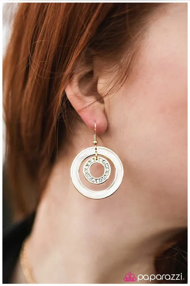 Earrings Paparazzi Jewelry Paparazzi Earring Modern Marble Gold