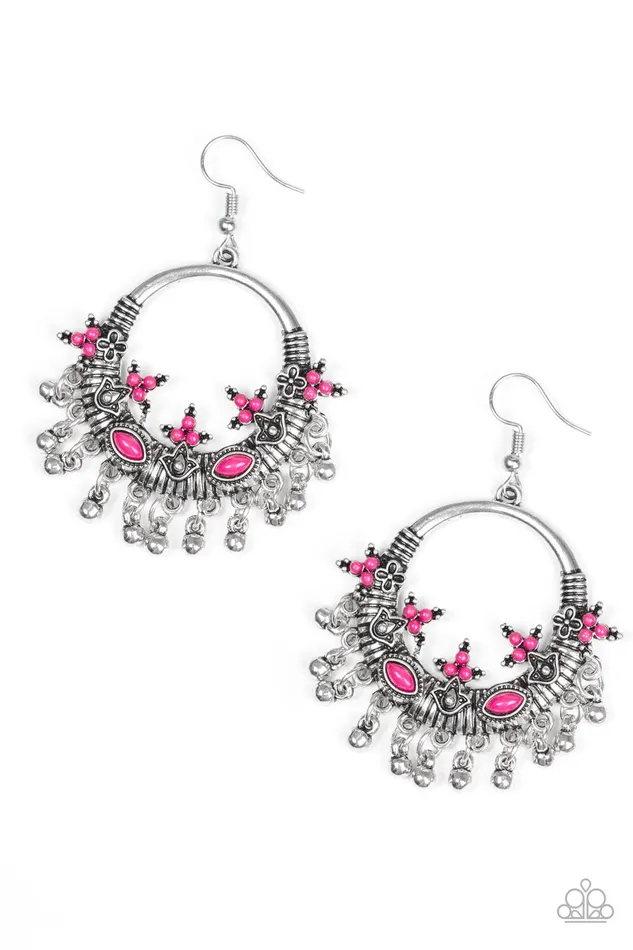 Earrings Paparazzi Jewelry Paparazzi Earring Musical Mantras Pink