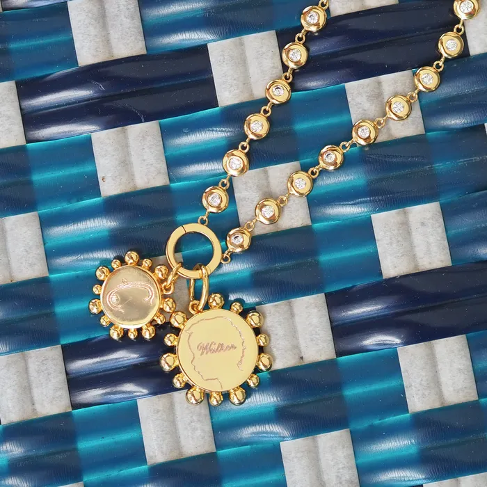 Goldbug Collection Necklaces Goldbug Bezel Charm Necklace