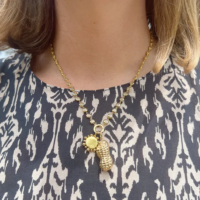 Goldbug Collection Necklaces Goldbug Bezel Charm Necklace