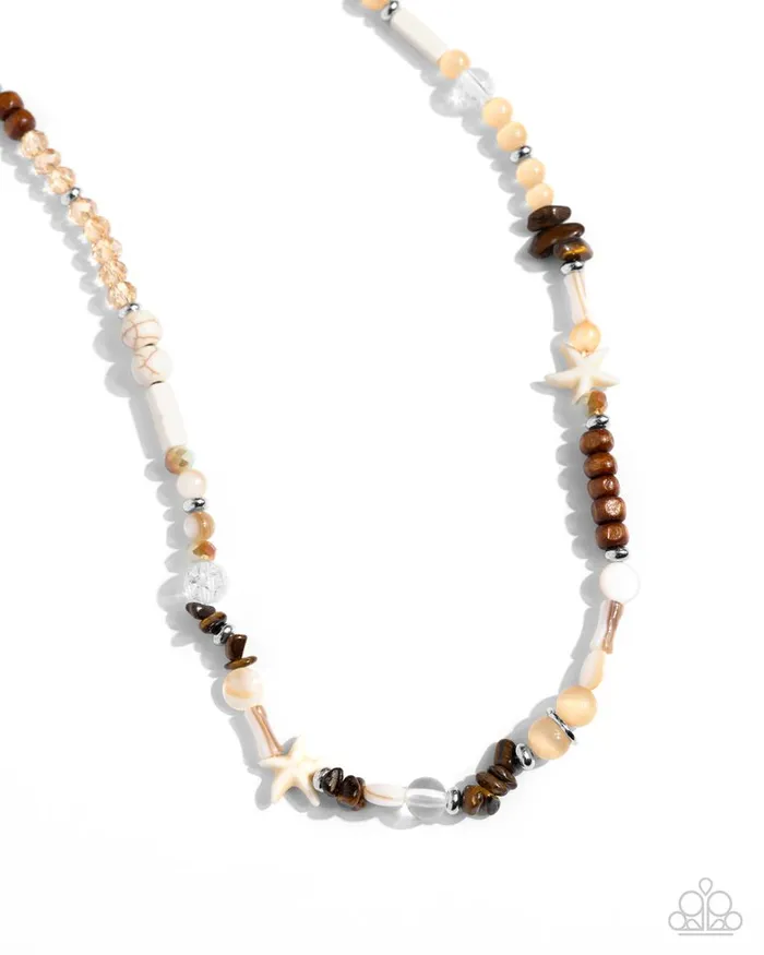 Necklaces Paparazzi Jewelry Paparazzi Necklace Beachy Beginner Brown Necklaces Paparazzi Jewelry Paparazzi Necklace Beachy Beginner Brown