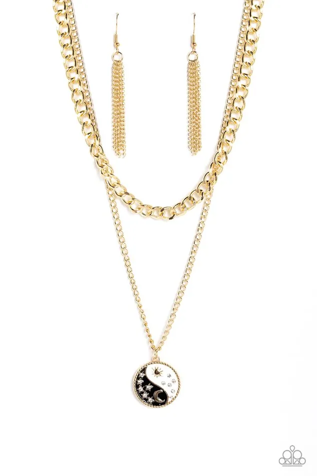 Necklaces Paparazzi Jewelry Paparazzi Necklace Night and Day Black