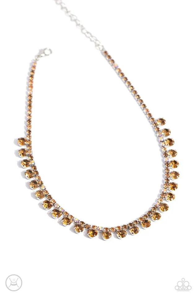 Necklaces Paparazzi Jewelry Paparazzi Necklace Ritzy Rhinestones Brown Necklaces Paparazzi Jewelry Paparazzi Necklace Ritzy Rhinestones Brown
