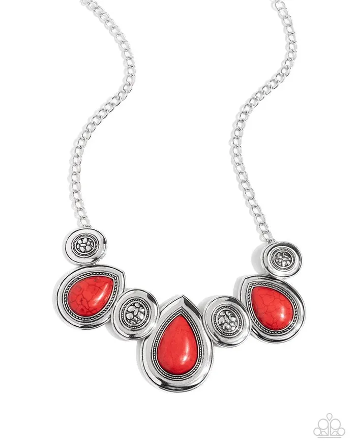 Necklaces Paparazzi Jewelry Paparazzi Necklace Rustic Remix Red Necklaces Paparazzi Jewelry Paparazzi Necklace Rustic Remix Red