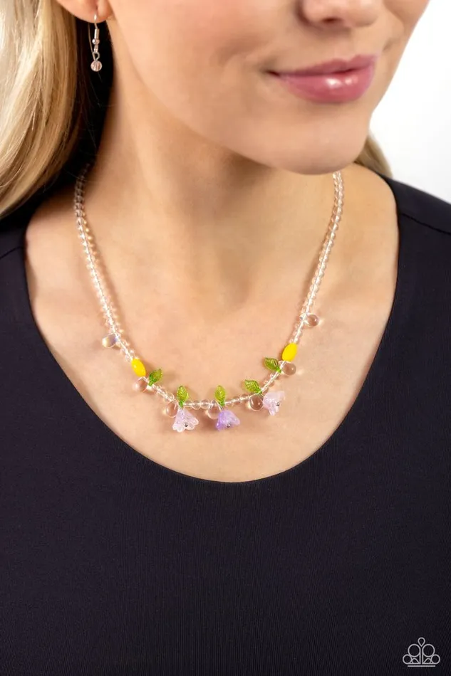 Necklaces Paparazzi Jewelry Paparazzi Necklace World GLASS Wonder Purple