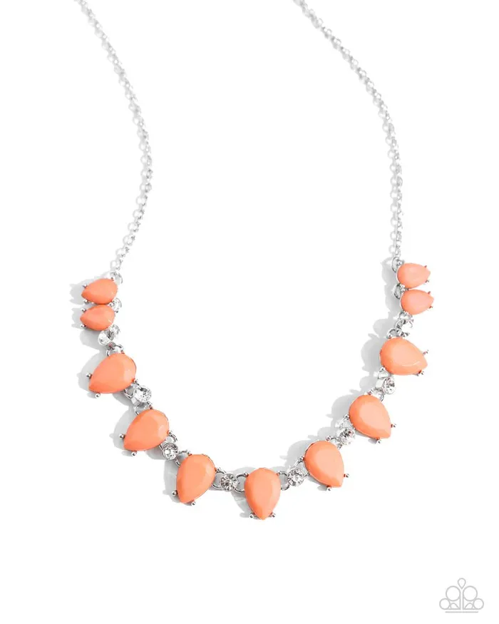 Necklaces Paparazzi Necklace Malibu Marvel Orange Paparazzi Jewelry Necklaces Paparazzi Necklace Malibu Marvel Orange Paparazzi Jewelry