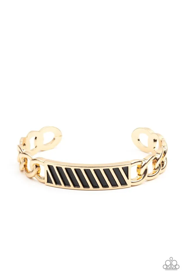 Paparazzi Jewelry Bracelets Paparazzi Bracelet Keep Your Guard Up Gold Paparazzi Jewelry Bracelets Paparazzi Bracelet Keep Your Guard Up Gold