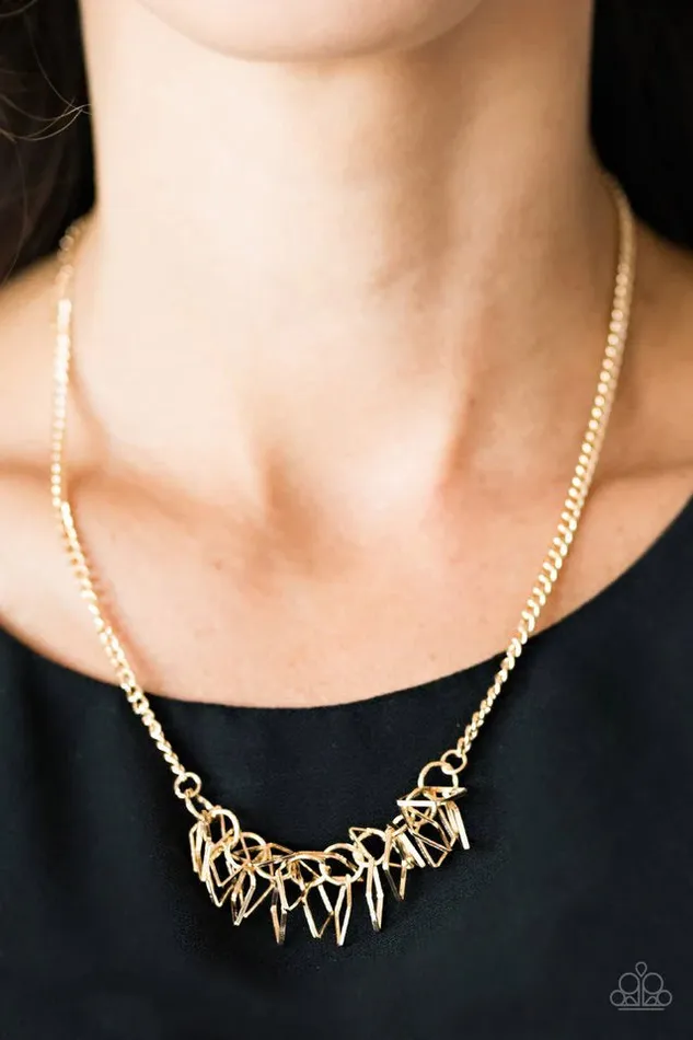 Paparazzi Jewelry Necklaces Paparazzi Necklace Beast Mode Gold