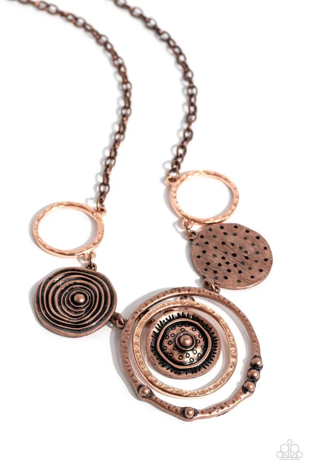 Paparazzi Jewelry Necklaces Paparazzi Necklace Mysterious Masterpiece Copper Paparazzi Jewelry Necklaces Paparazzi Necklace Mysterious Masterpiece Copper