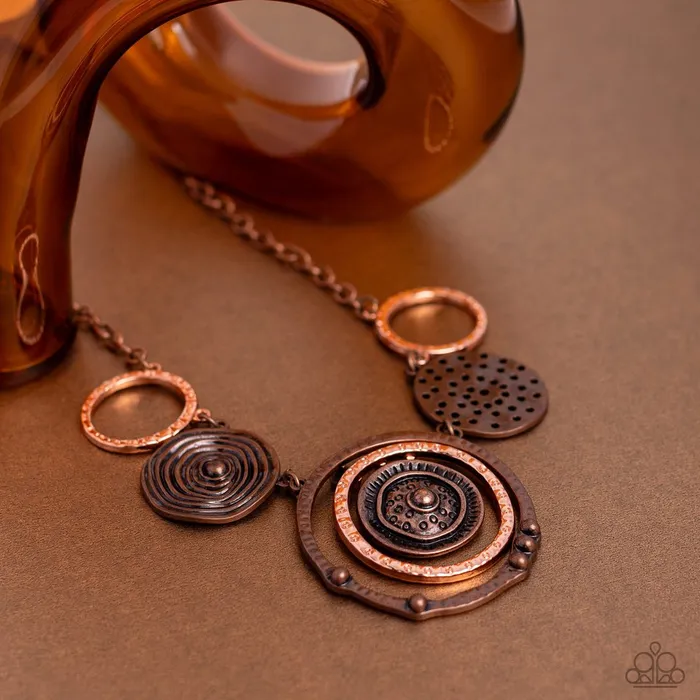 Paparazzi Jewelry Necklaces Paparazzi Necklace Mysterious Masterpiece Copper Paparazzi Jewelry Necklaces Paparazzi Necklace Mysterious Masterpiece Copper