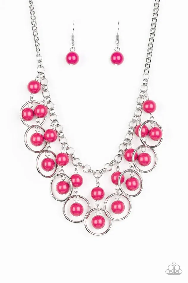 Paparazzi Jewelry Necklaces Paparazzi Necklace Really Rococo Pink