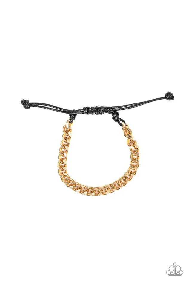 Paparazzi Jewelry Paparazzi Bracelet Rulebreaker Gold Bracelets