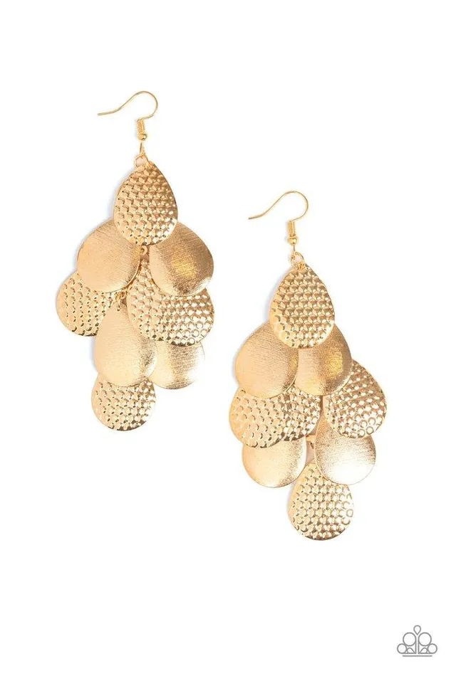 Paparazzi Jewelry Paparazzi Earring Chime Time Gold Earrings