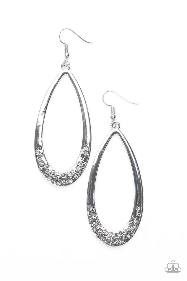 Paparazzi Jewelry Paparazzi Earring SHIMMERDipping Silver Earrings