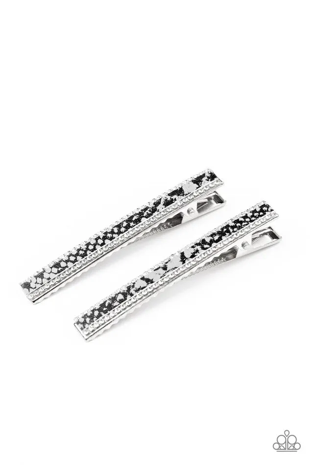 Paparazzi Jewelry Rings Paparazzi Hair Accessories Rhinestone Jungle Silver