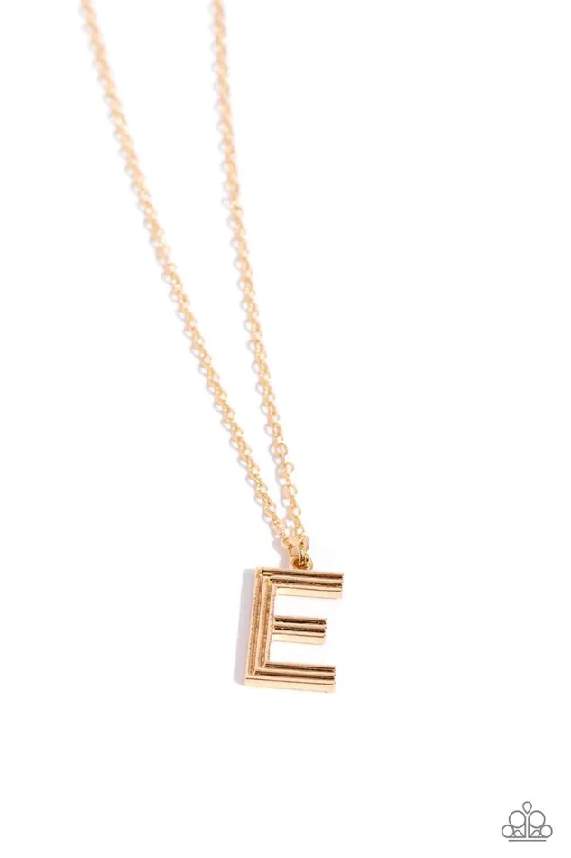 Paparazzi Necklace Leave Your Initials Gold E Paparazzi Jewelry Necklaces Paparazzi Necklace Leave Your Initials Gold E Paparazzi Jewelry Necklaces