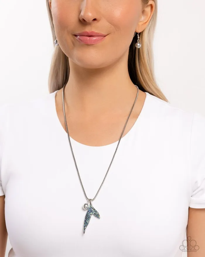 Paparazzi Necklace Maiden Mermaid Silver Paparazzi Jewelry Necklaces