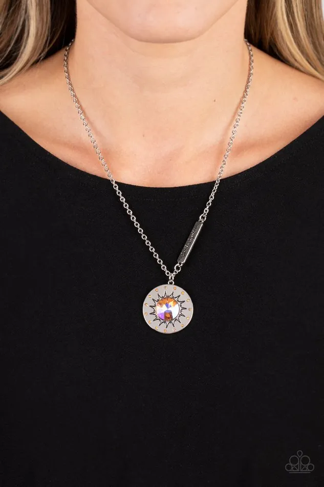 Paparazzi Necklace Sundial Dance Orange Paparazzi Jewelry Necklaces