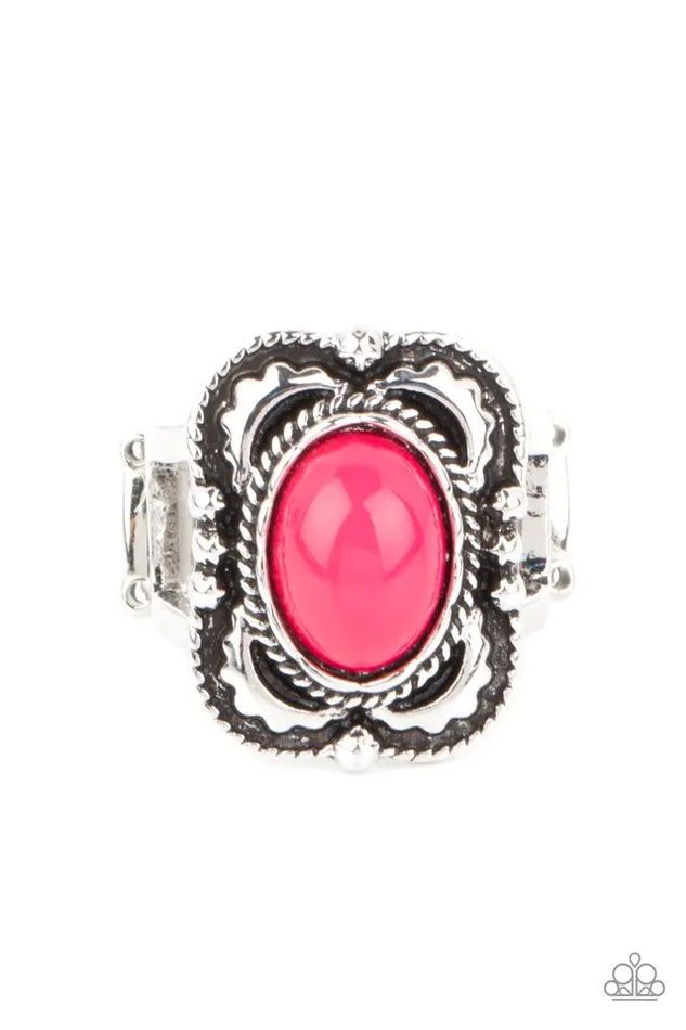 Paparazzi Ring Vivaciously Vibrant Pink Paparazzi Jewelry Rings