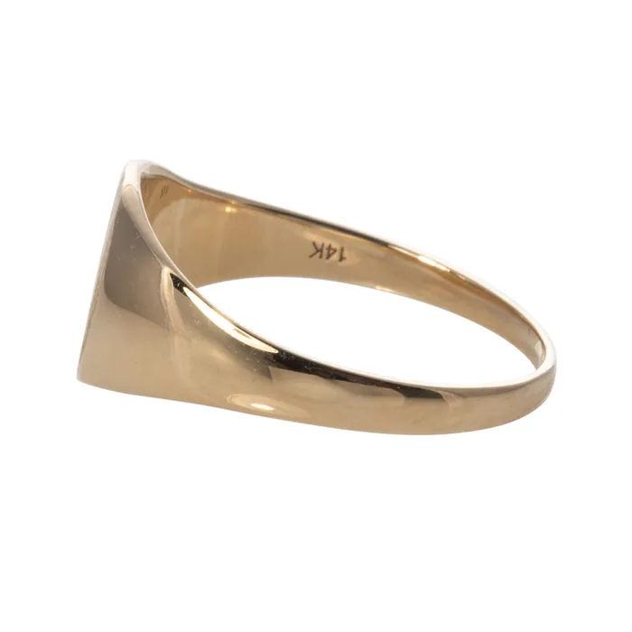 Rings 14K Yellow Gold 85x95mm Signet Ring Croghans