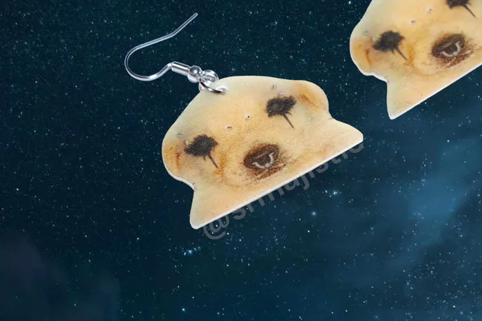 Sam Makes Things Earrings READY TO SHIP Gothchua Goth Jotchua Dog Funny Handmade Earrings