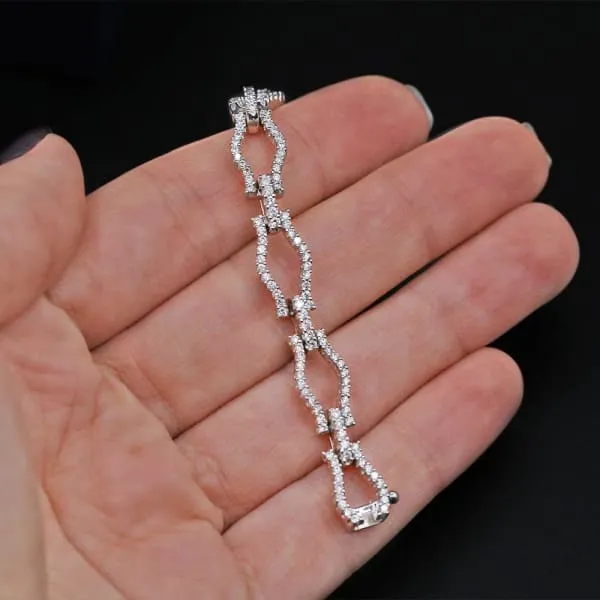 White Gold Diamond Bracelet CT5292 Diamond Source NYC Bracelets