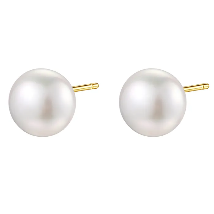 Earrings Hey Happiness Dot Pearl Stud Earrings Sterling Silver Gold