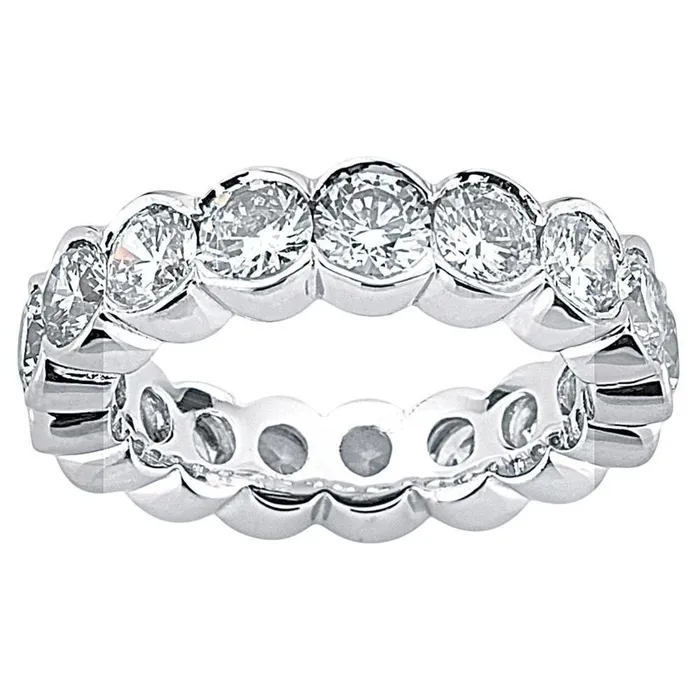 GB 340 Carats Natural Earth Mined Diamonds White Gold Eternity Engagement Band New Rings GB 340 Carats Natural Earth Mined Diamonds White Gold Eternity Engagement Band New Rings