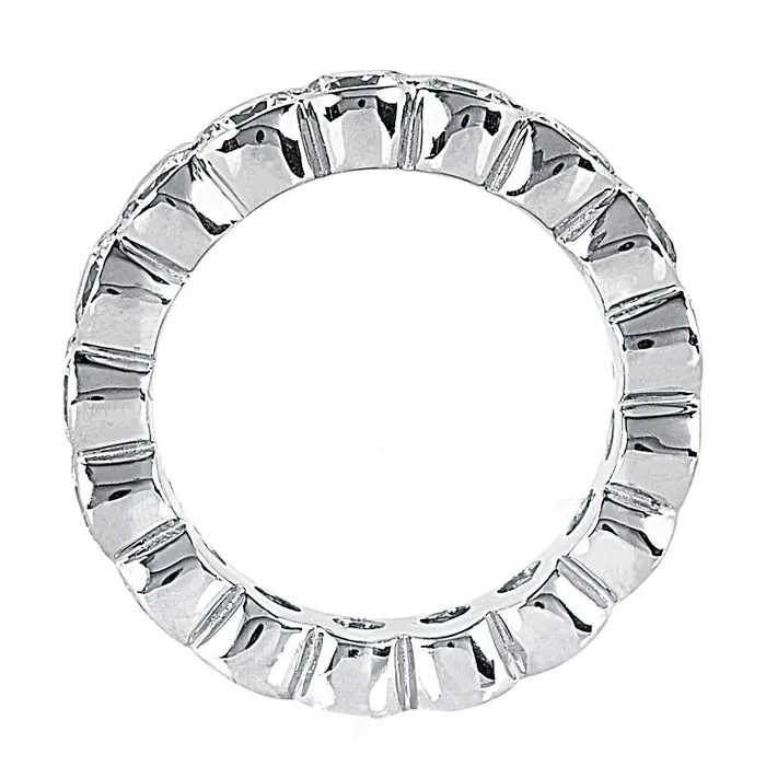 GB 340 Carats Natural Earth Mined Diamonds White Gold Eternity Engagement Band New Rings