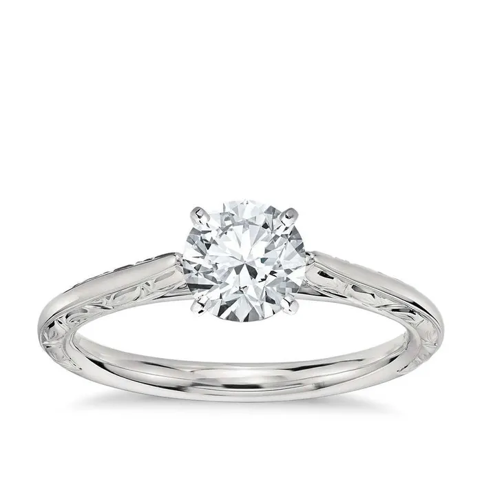GB Rings 150 Carat Gorgeous Round Cut Natural Earth Mined Diamond Solitaire Ring