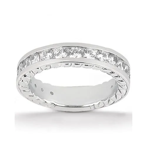 GB Rings Natural Earth Mined Diamond Engagement Ring With Accents Set 421 Carats White Gold 14K