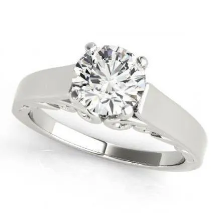 GB Rings Natural Earth Mined Diamond Solitaire Engagement Ring 2 Carat White Gold 14K GB Rings Natural Earth Mined Diamond Solitaire Engagement Ring 2 Carat White Gold 14K