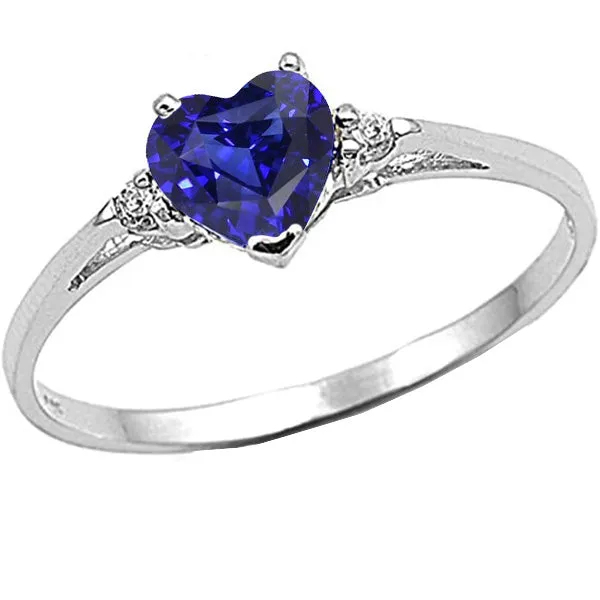HarryChadEntcom Rings Round Natural Earth Mined Diamond Three Stone Ring Heart Sri Lankan Sapphire 175 Carats HarryChadEntcom Rings Round Natural Earth Mined Diamond Three Stone Ring Heart Sri Lankan Sapphire 175 Carats