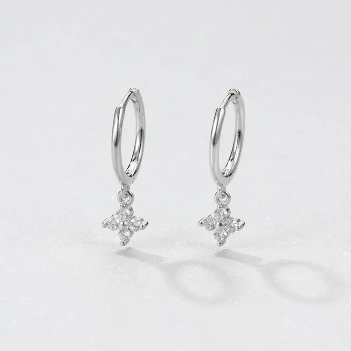 Hey Happiness Earrings Gemstone Huggie Earrings Sterling Silver Hey Happiness Earrings Gemstone Huggie Earrings Sterling Silver