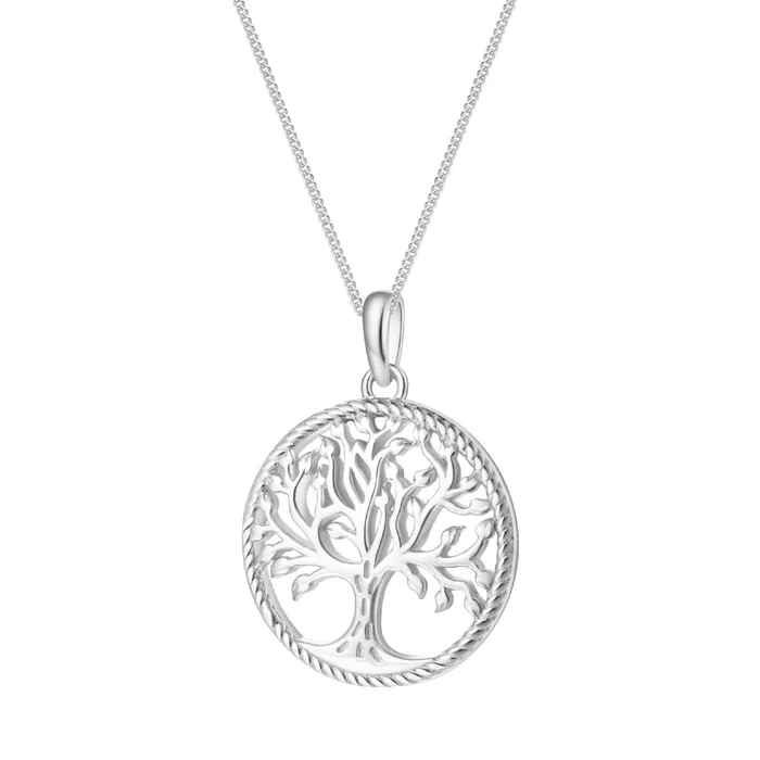 Hey Happiness Necklaces Tree of Life Pendant Necklace Sterling Silver