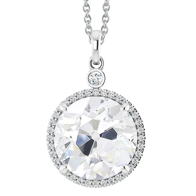 Necklaces HarryChadEntcom 6 Carat Elegant Natural Earth Mined Diamond Pendant Necklace