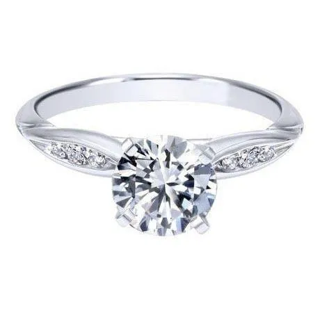 Rings 130 Carats Natural Earth Mined Diamond Engagement Ring White Gold 14K GB Rings 130 Carats Natural Earth Mined Diamond Engagement Ring White Gold 14K GB