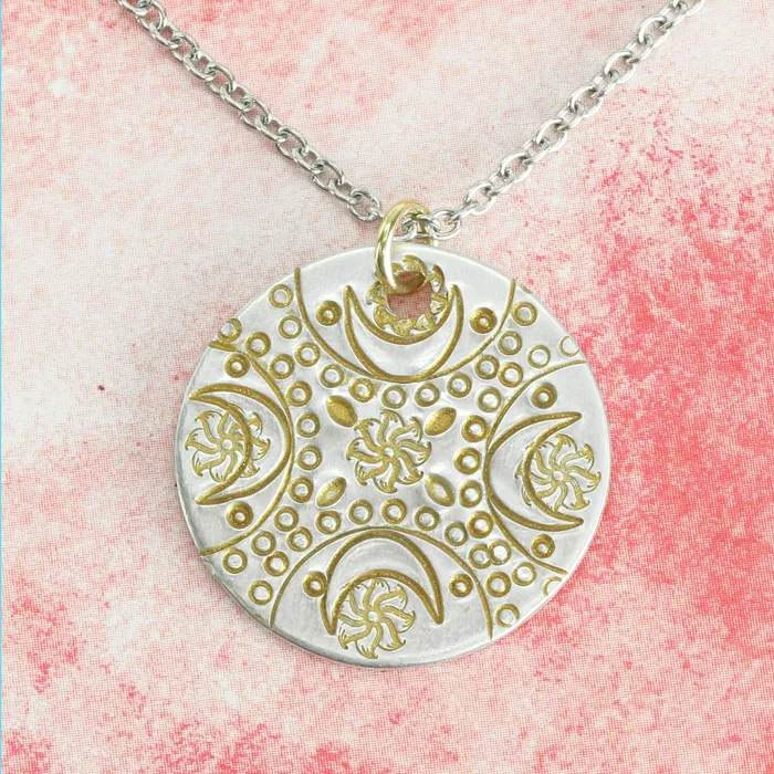 Rings DS 34 Open Dots Circle Border Metal Design StampBeaducation Original