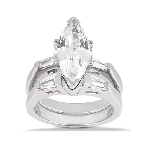 Rings GB Marquise Cut Natural Earth Mined Diamond Ring Engagement Set 350 Ct Rings GB Marquise Cut Natural Earth Mined Diamond Ring Engagement Set 350 Ct