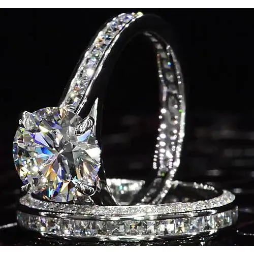 Rings GB Natural Earth Mined Diamond Engagement Ring Set 6 Carats Ladies Jewelry New Rings GB Natural Earth Mined Diamond Engagement Ring Set 6 Carats Ladies Jewelry New