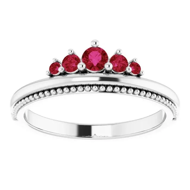 Rings GB Wedding Ring Burma Ruby 110 Carats Antique Style Jewelry New