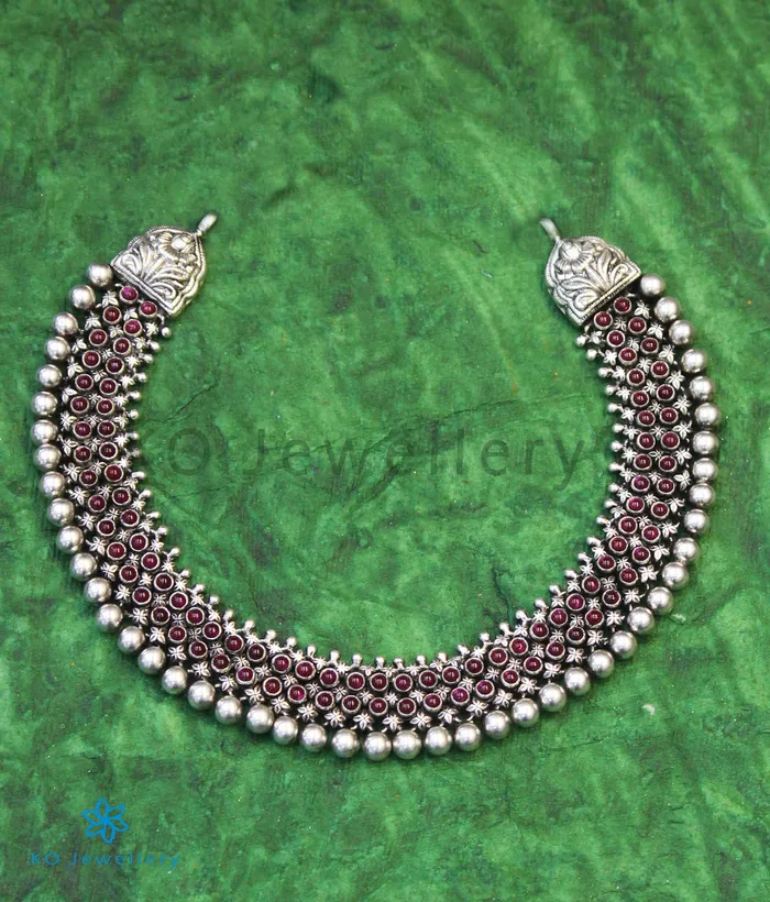 Silversmith Necklaces The Padmavat Antique Silver Necklace Oxidised