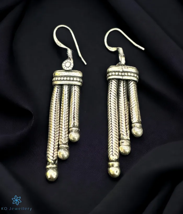 The Clara Silver Earrings Kolhapur Earrings The Clara Silver Earrings Kolhapur Earrings